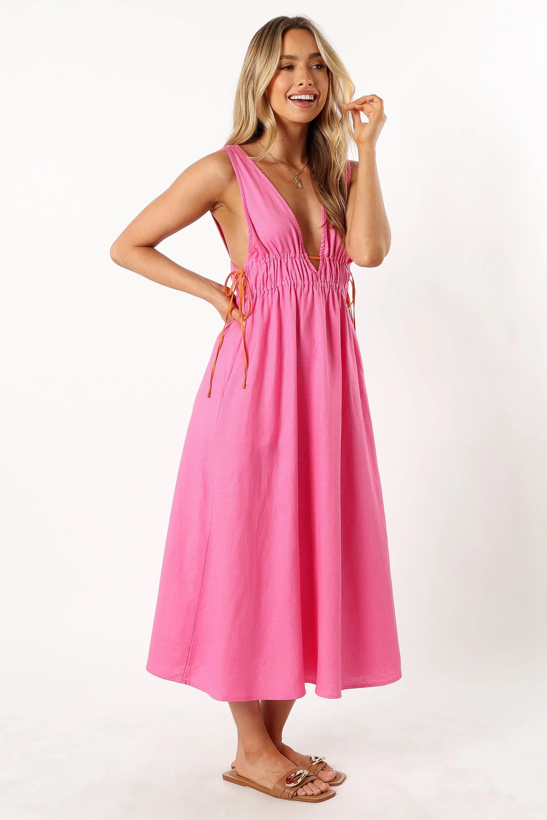 Lydia Midi Dress - Pink sold by Petal & Pup product image thumbnail 5