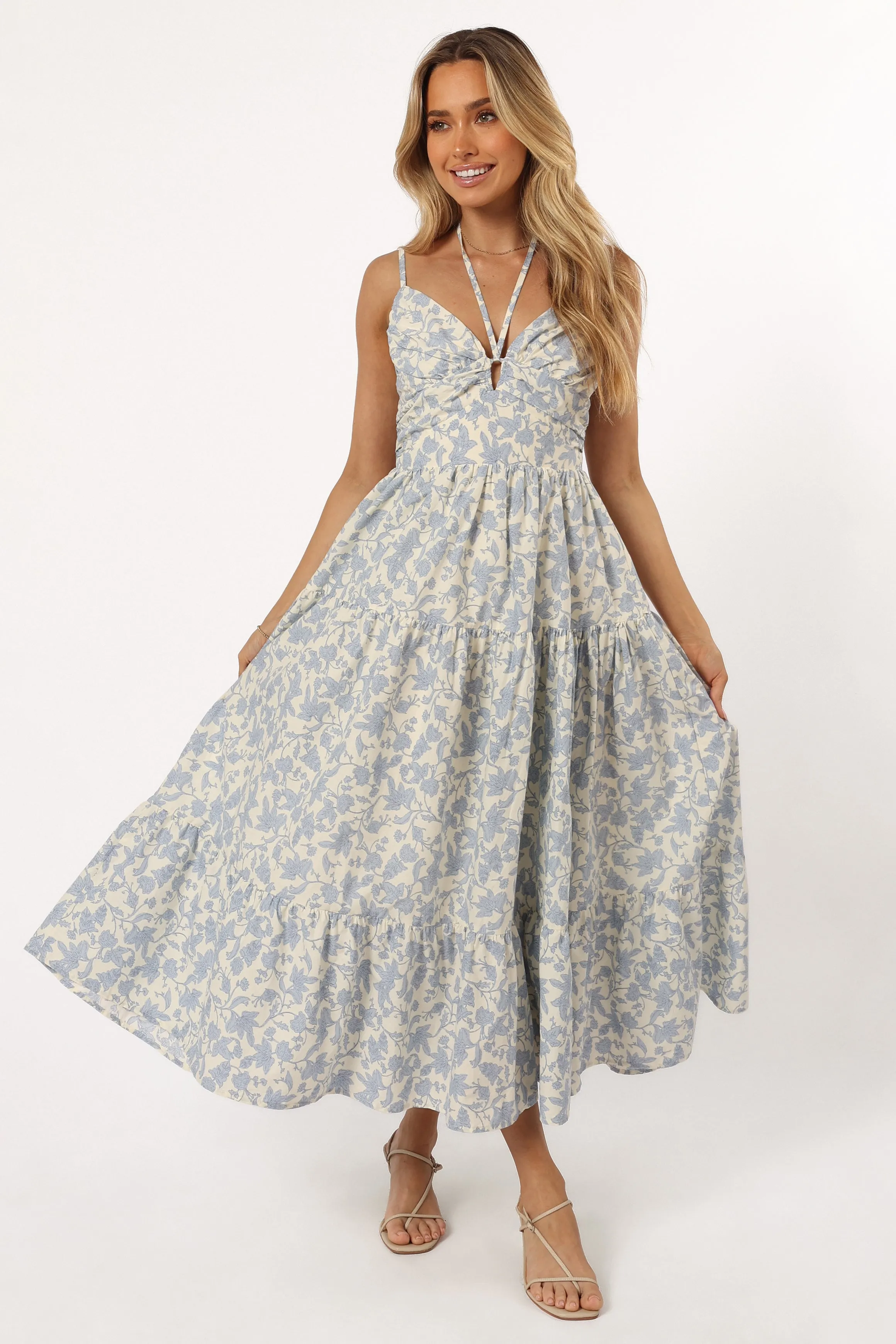 Indy Midi Dress - Blue sold by Petal & Pup