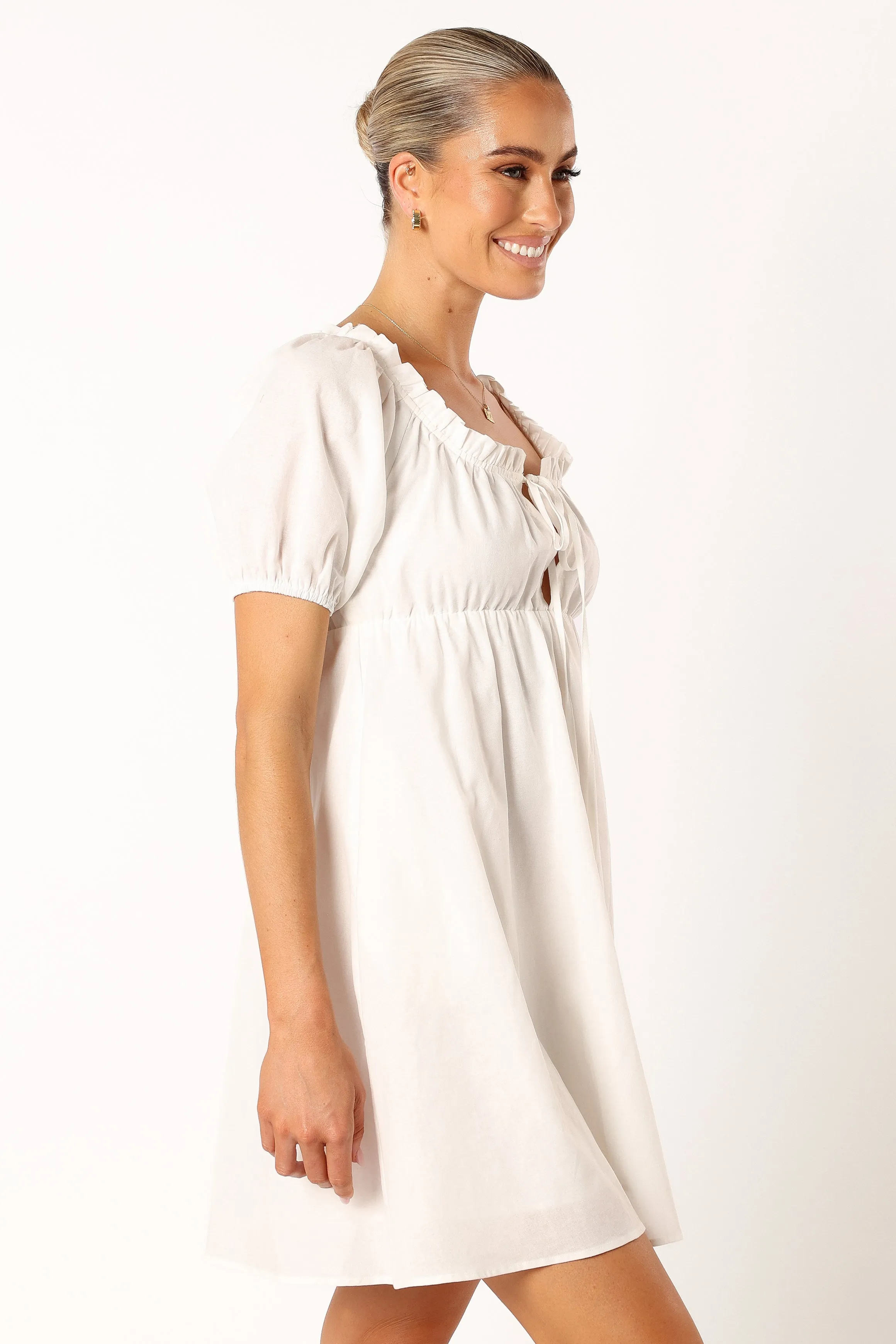 Taylin Mini Dress - White sold by Petal & Pup product image thumbnail 5