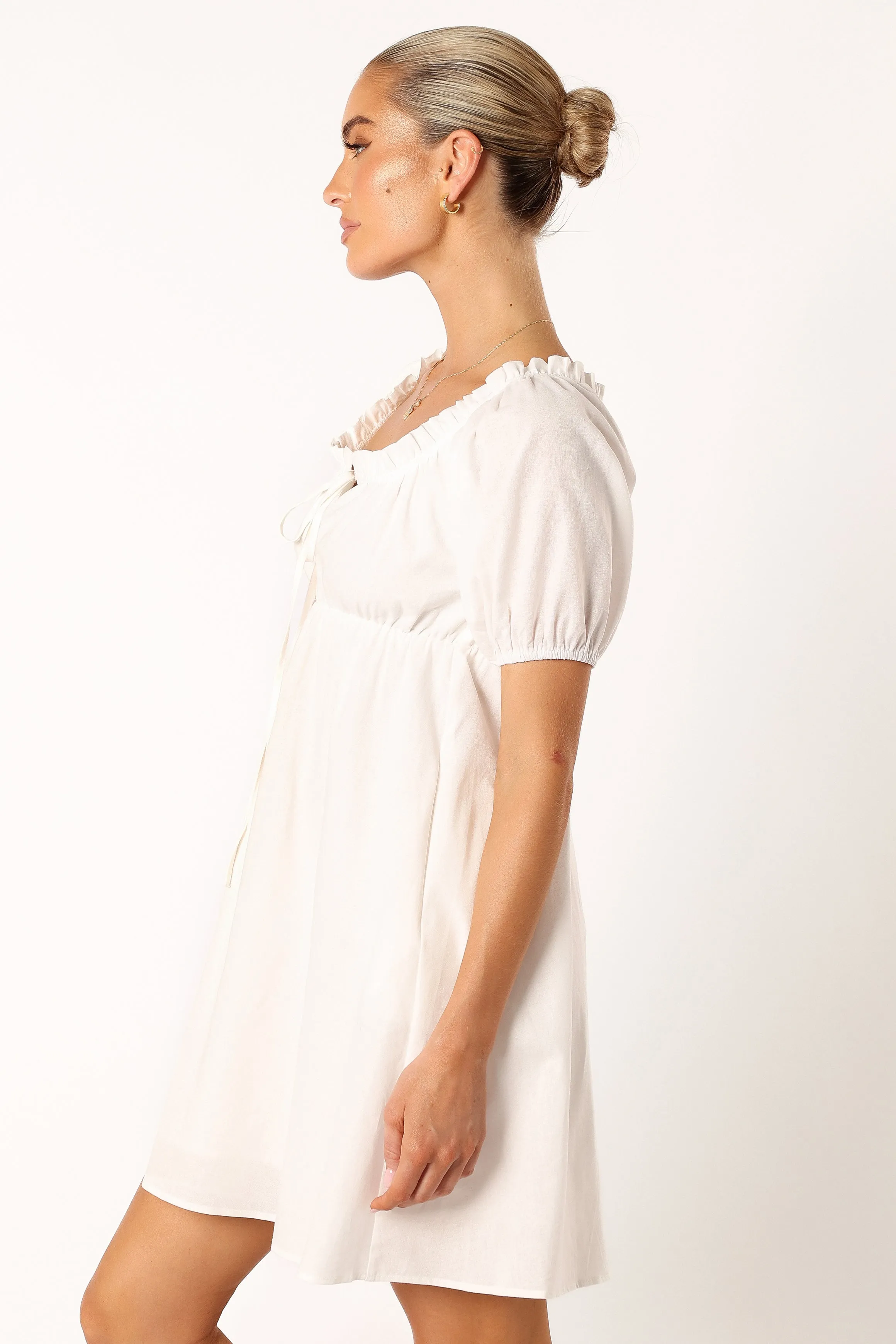 Taylin Mini Dress - White sold by Petal & Pup product image thumbnail 2