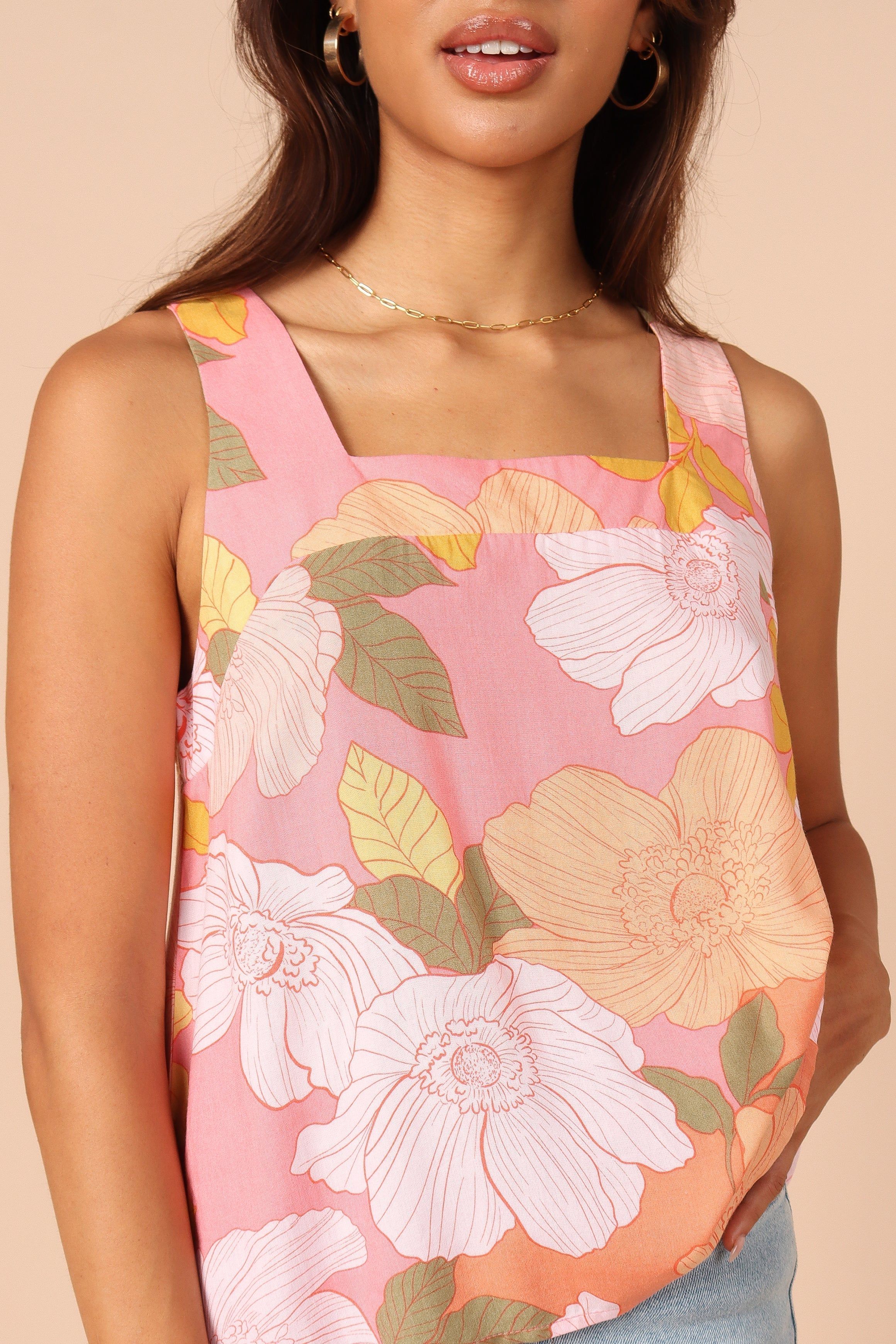 Grace Top - Pink Floral sold by Petal & Pup product image thumbnail 2