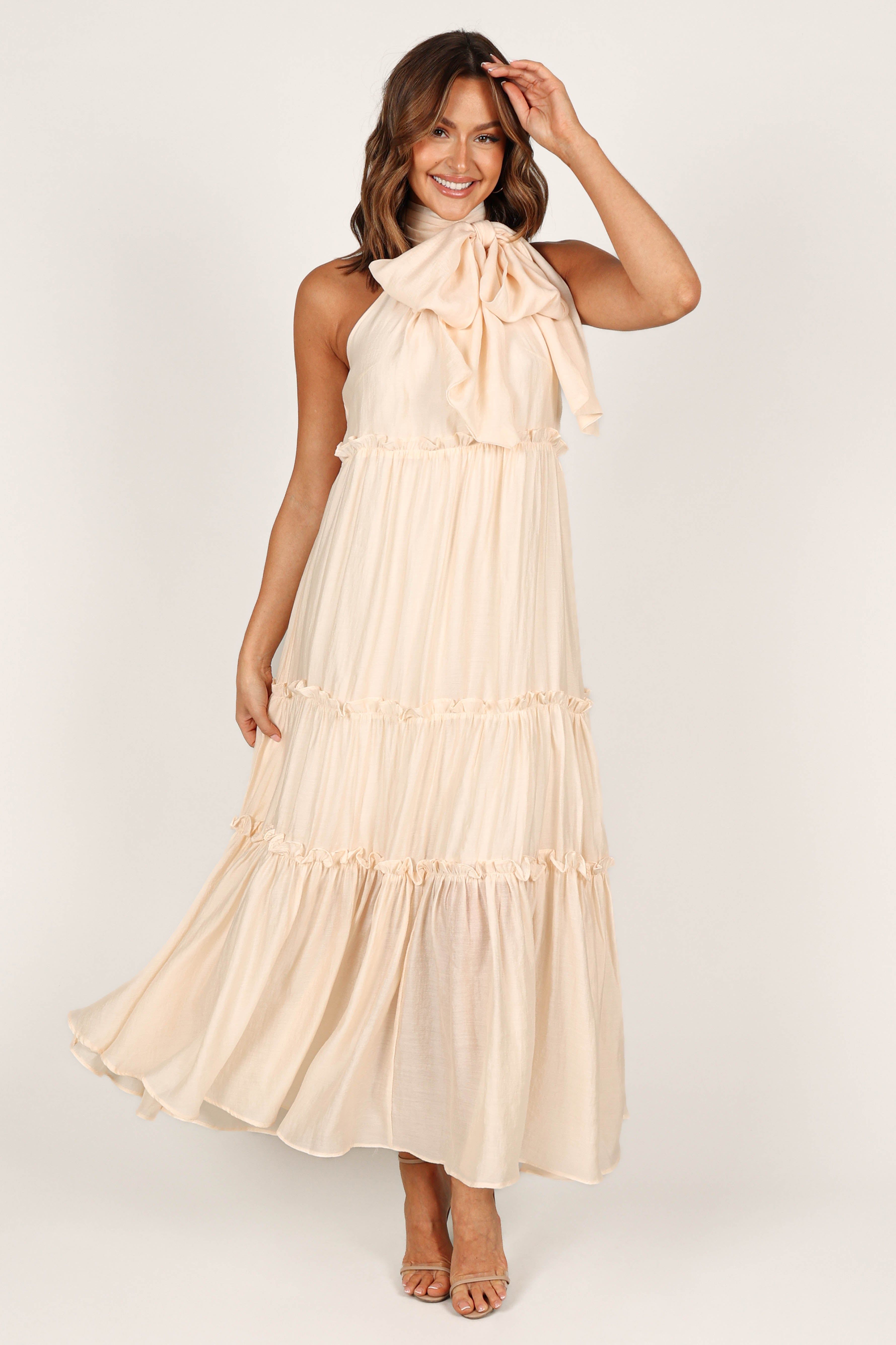 Tiana Maxi Dress - Cream sold by Petal & Pup product image thumbnail 3