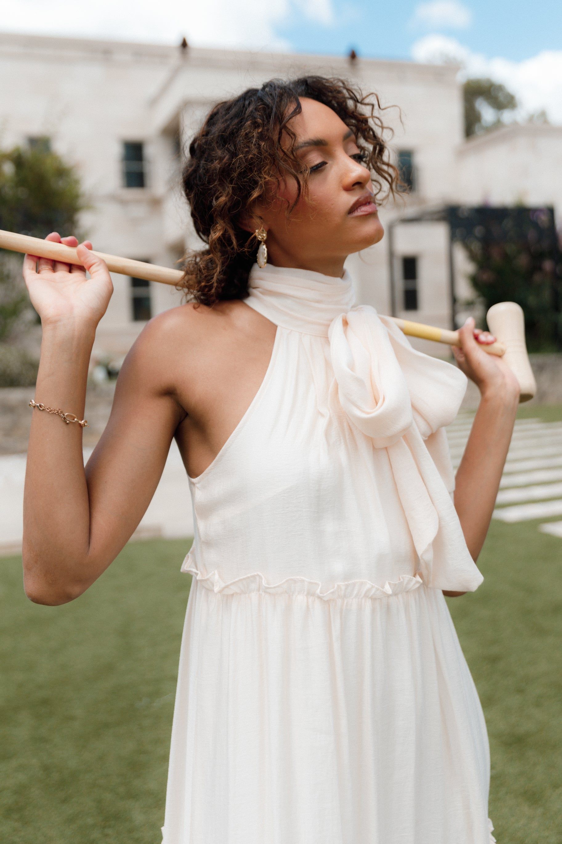 Tiana Maxi Dress - Cream sold by Petal & Pup product image thumbnail 2