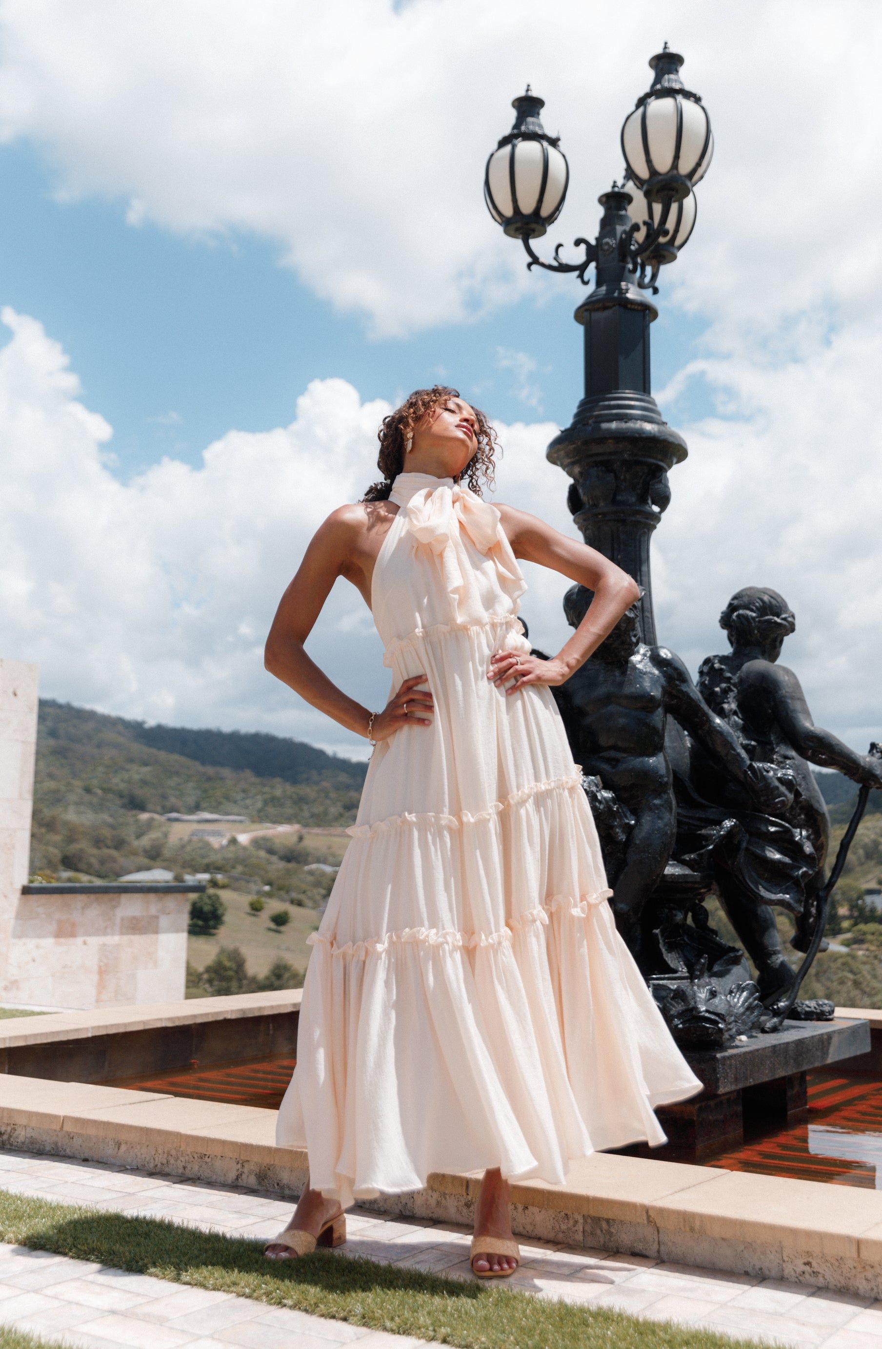 Tiana Maxi Dress - Cream sold by Petal & Pup product image thumbnail 4