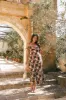 Kamryn Midi Dress - Olive Floral sold by Petal & Pup