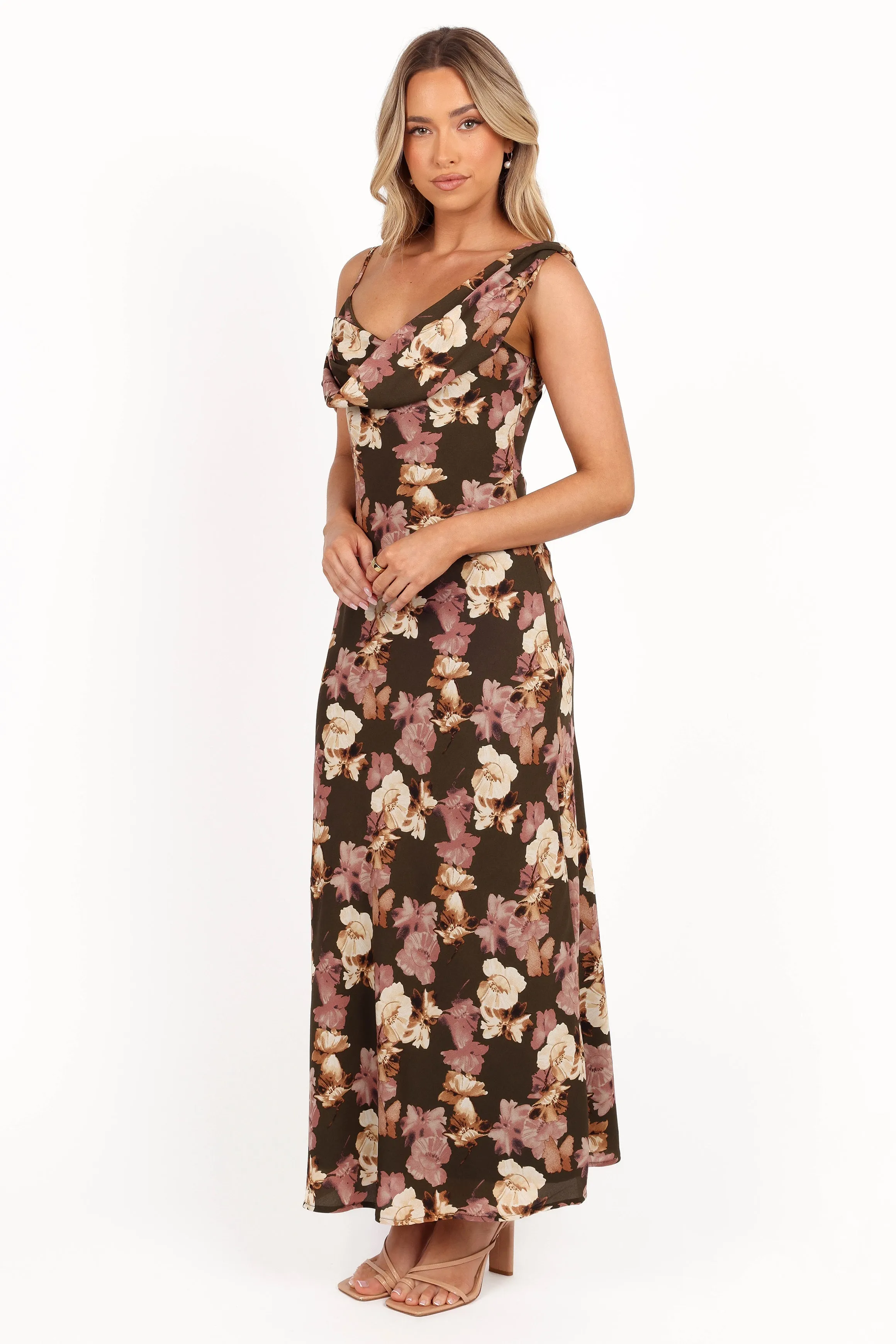 Kamryn Midi Dress - Olive Floral sold by Petal & Pup product image thumbnail 5