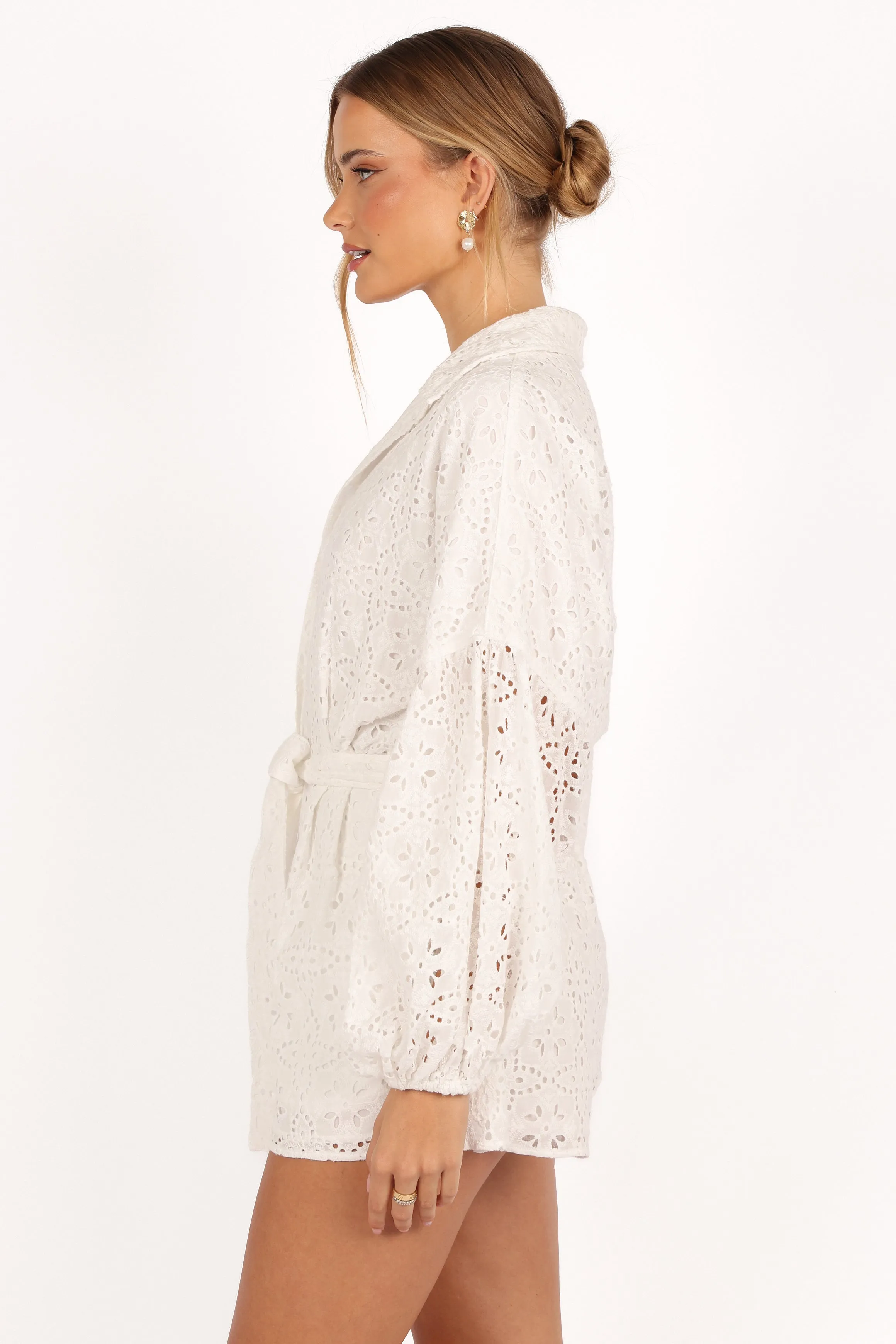 Ellia Romper - Off White sold by Petal & Pup product image thumbnail 4