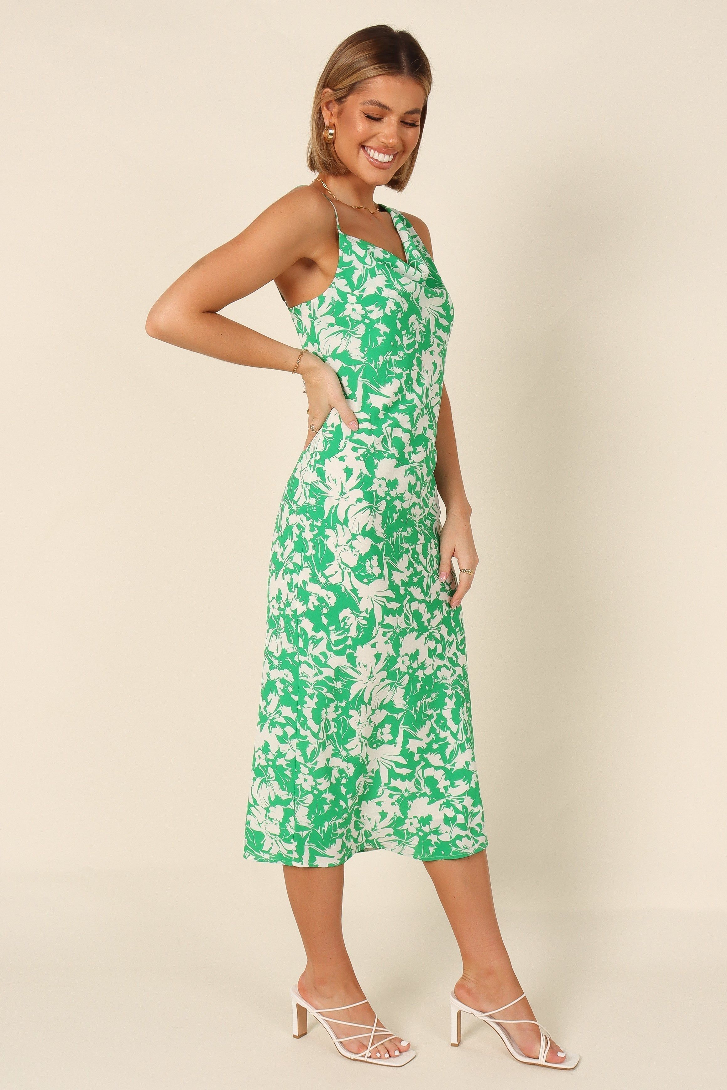 Elias Midi Dress - Green Floral sold by Petal & Pup product image thumbnail 5