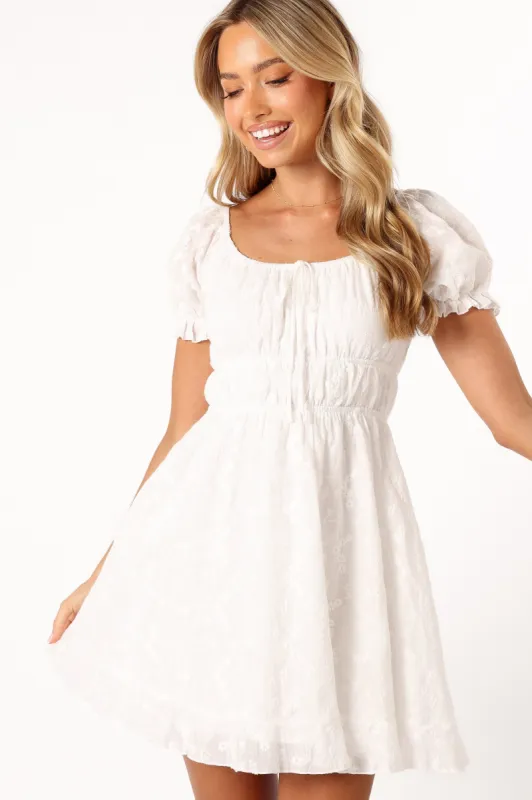 Prive Mini Dress - White sold by Petal & Pup