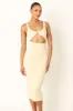 Nita Midi Dress - Beige sold by Petal & Pup