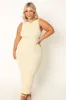 Nita Midi Dress - Beige sold by Petal & Pup
