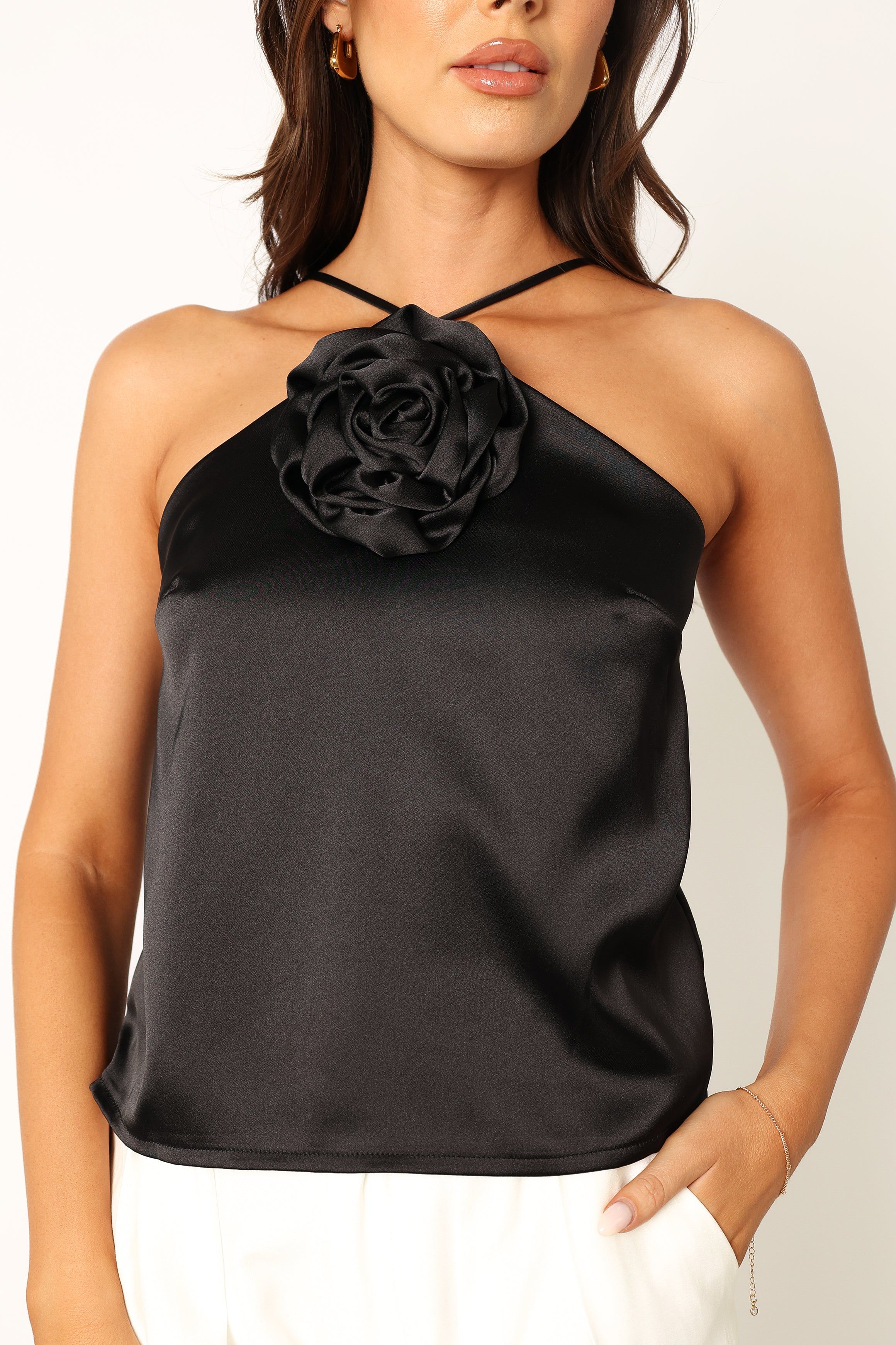 Pai Rosette Top - Black sold by Petal & Pup product image thumbnail 4