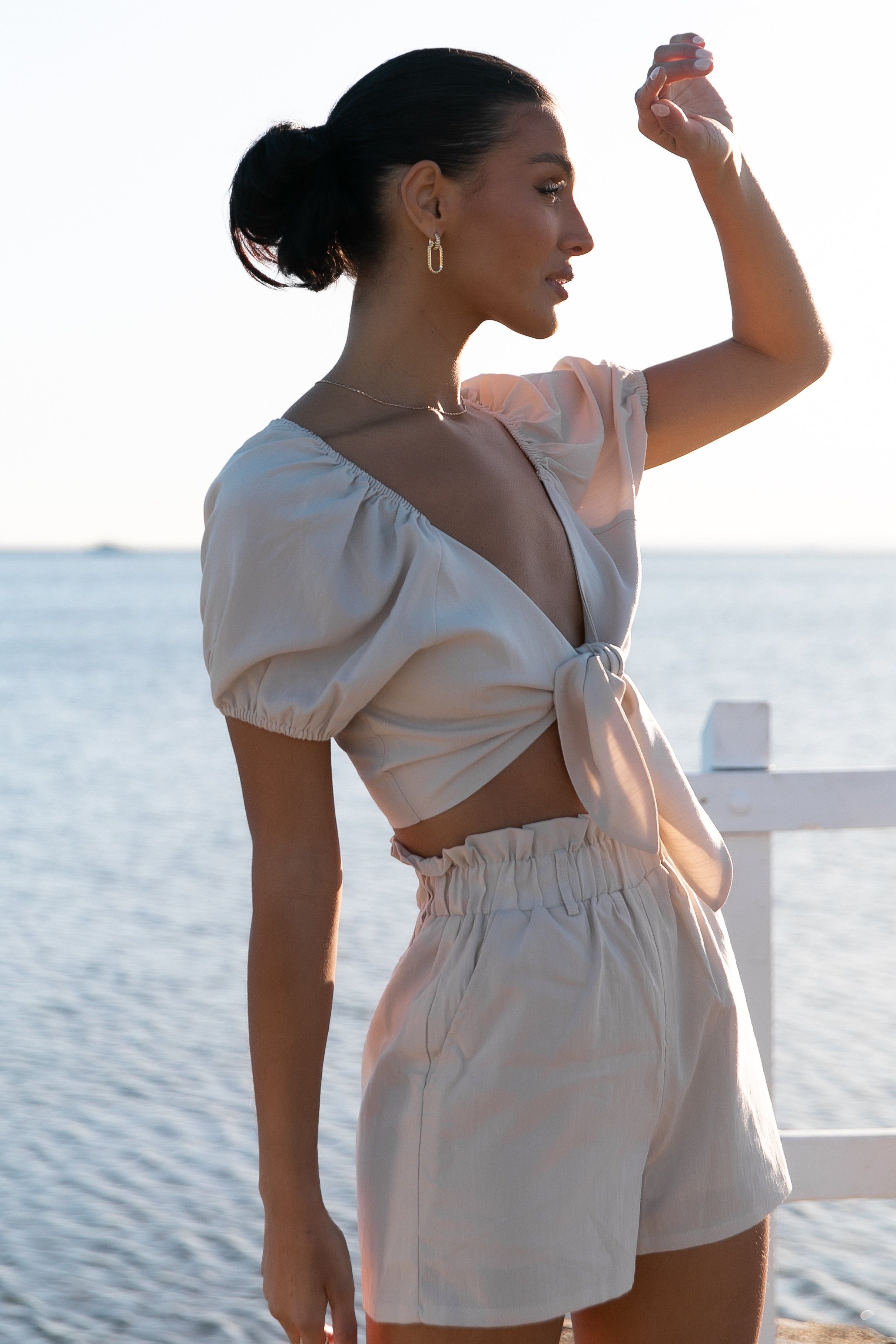 Crystal Two Piece Set - Beige sold by Petal & Pup