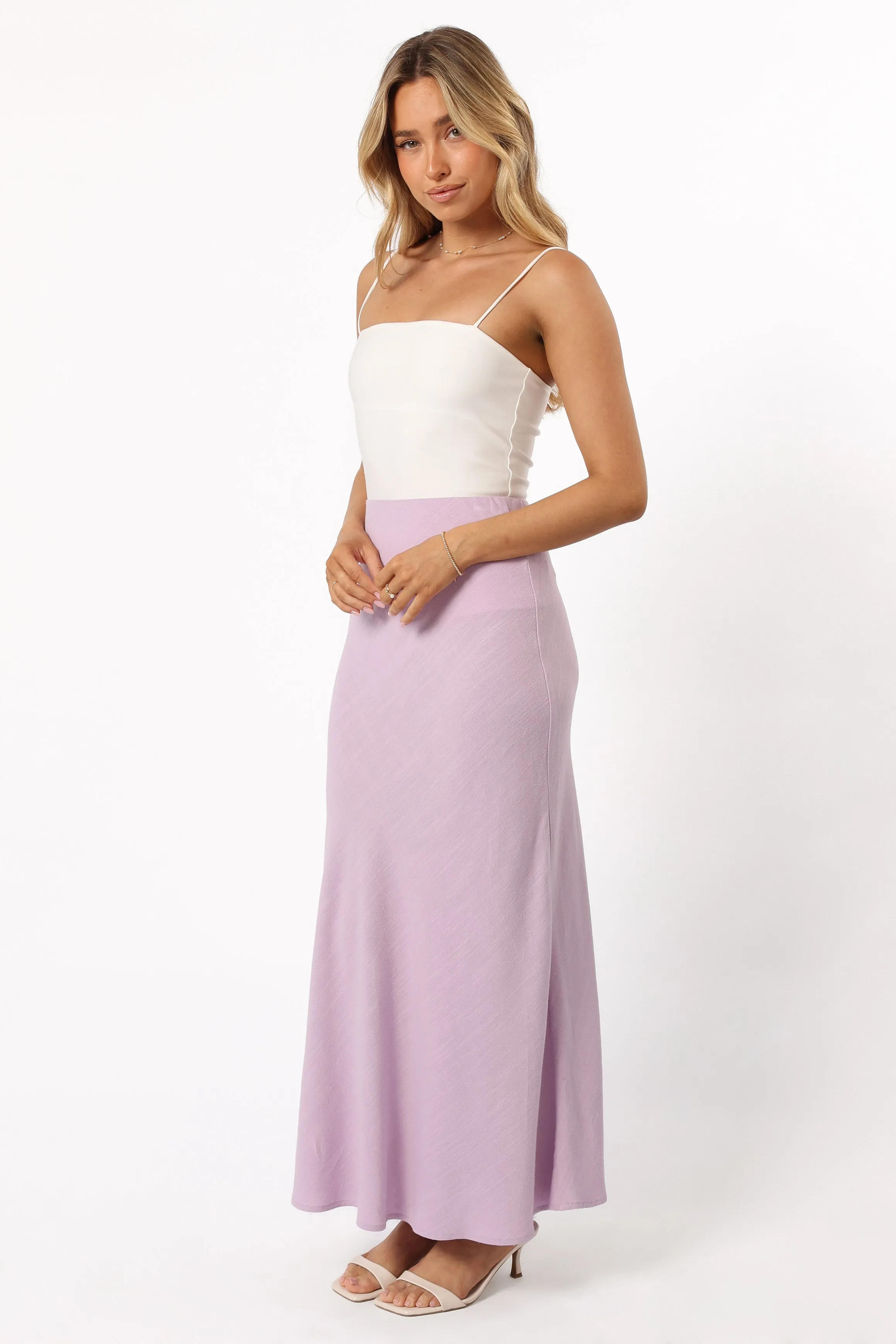 Nelle Midi Skirt - Lilac sold by Petal & Pup product image thumbnail 5