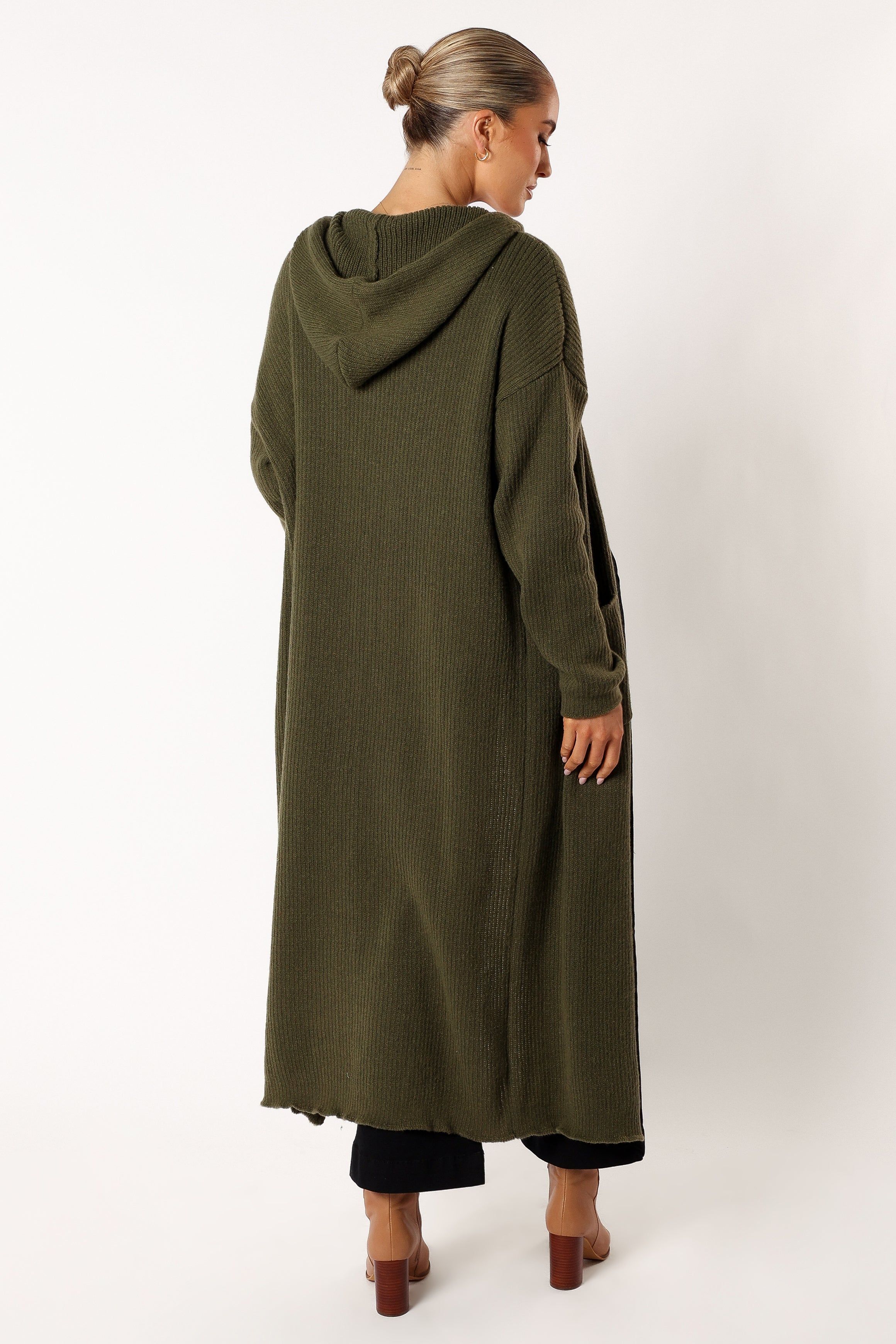 Valery Long Cardigan - Olive sold by Petal & Pup product image thumbnail 5