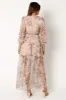 Maria Long Sleeve Maxi Dress - Cream sold by Petal & Pup