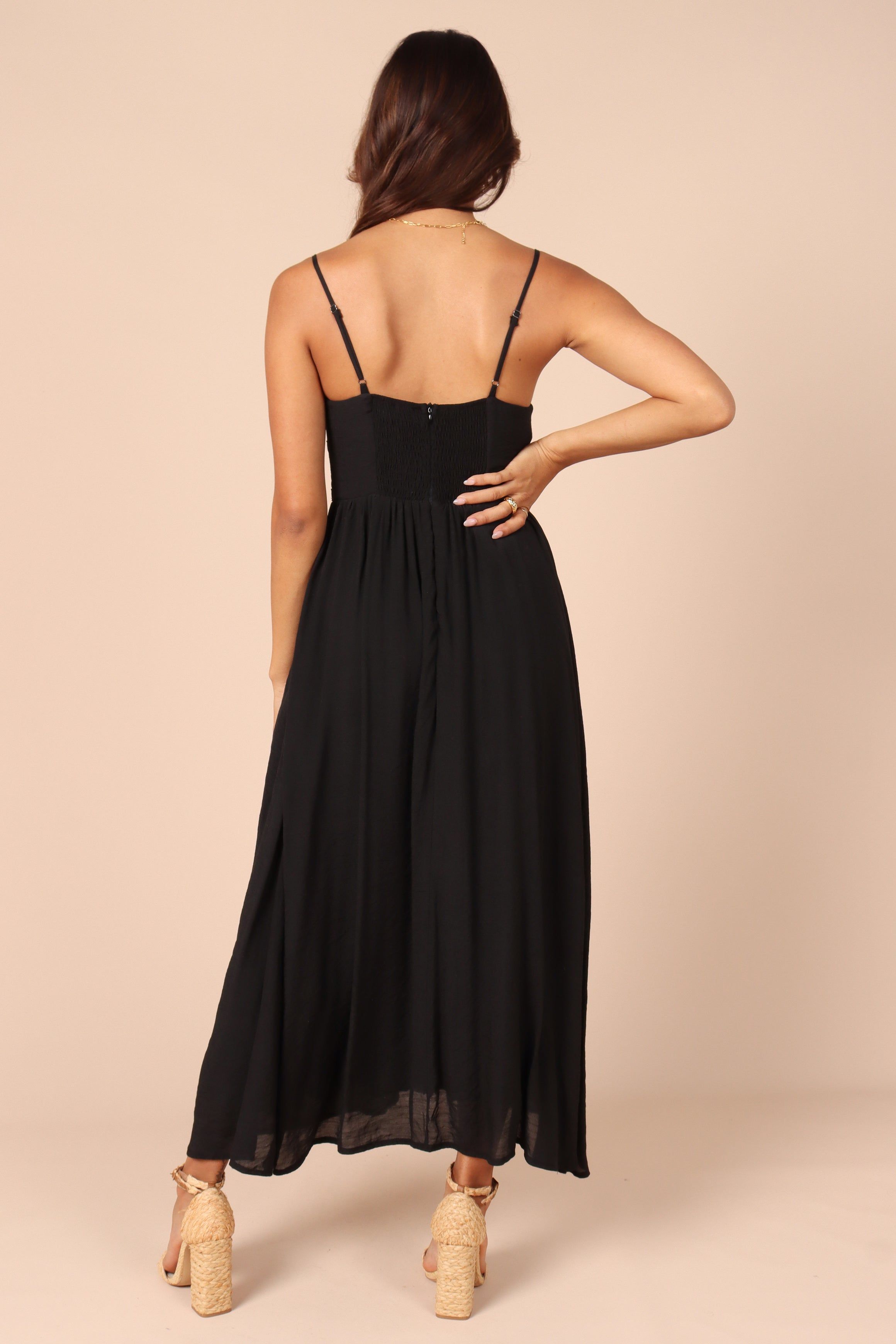 Darcie Sweetheart Neckline Maxi Dress - Black sold by Petal & Pup product image thumbnail 2