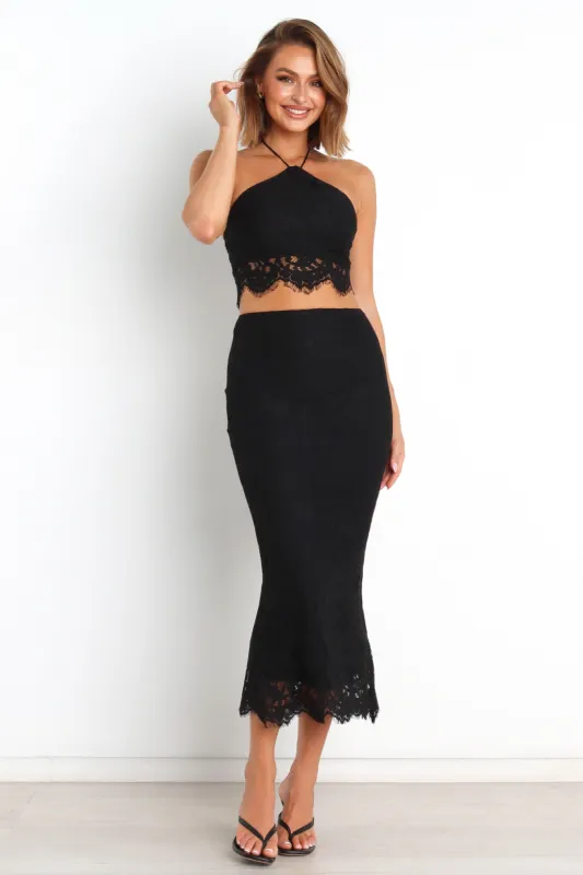 Maybelle Skirt - Black sold by Petal & Pup