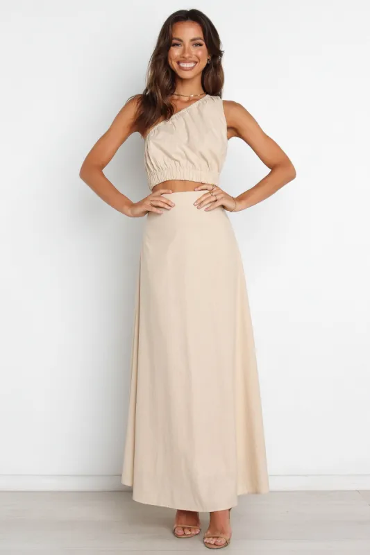 Ellen Skirt - Beige sold by Petal & Pup