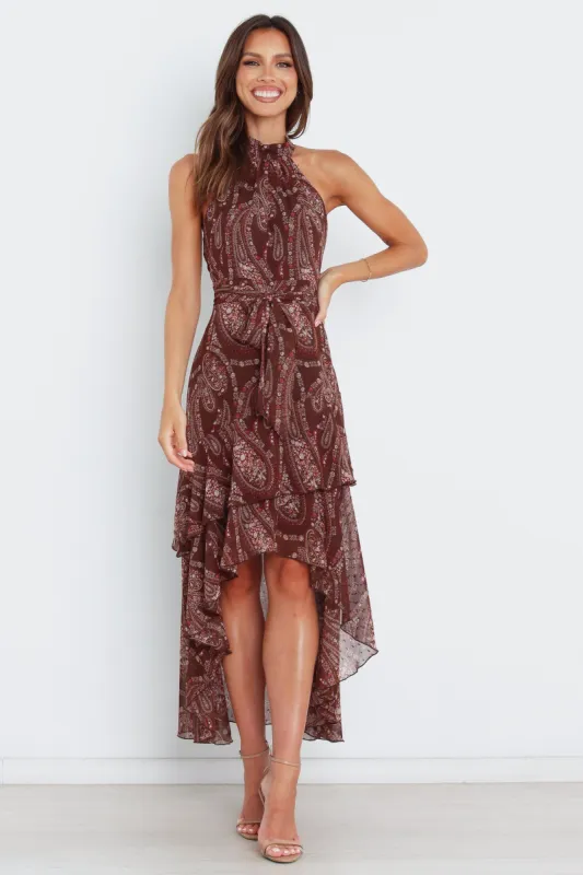 Tia Dress - Brown sold by Petal & Pup