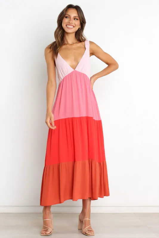 Carly Dress - Pink Splice sold by Petal & Pup