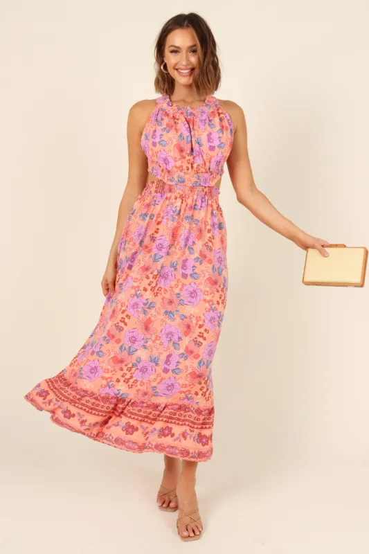 Alyson Dress - Peach sold by Petal & Pup