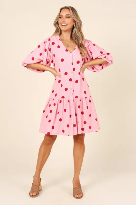 Regina Dress - Pink sold by Petal & Pup