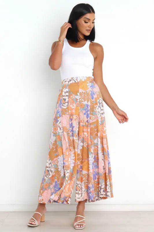 Bonney Pants - Orange Floral sold by Petal & Pup