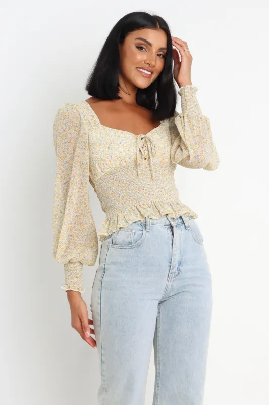 Missy Top - Yellow sold by Petal & Pup