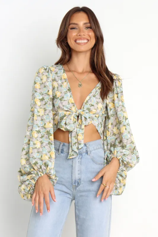 Kelsey Top - Green sold by Petal & Pup