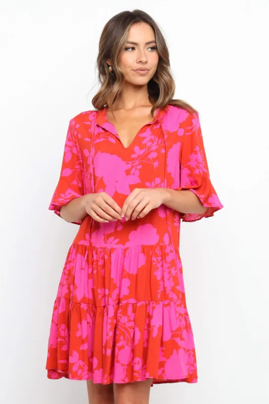 Brighton Dress - Red sold by Petal & Pup