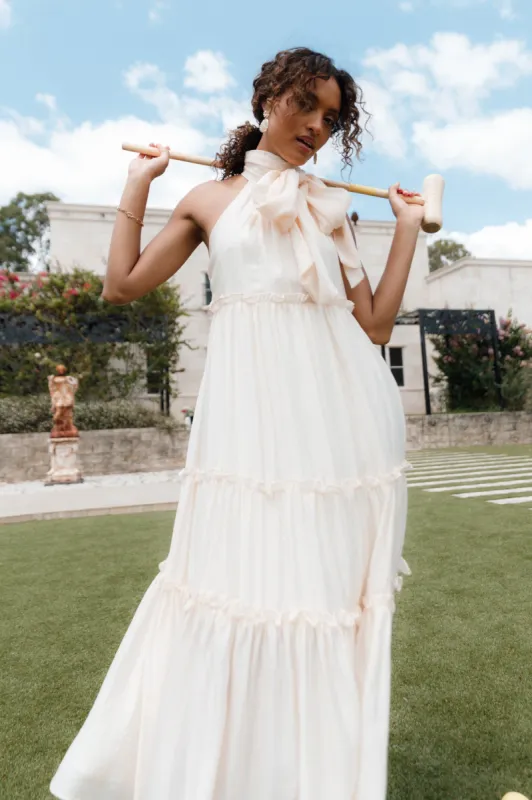 Tiana Maxi Dress - Cream sold by Petal & Pup