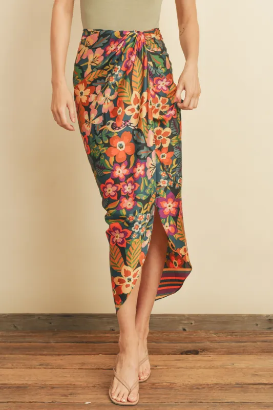 Moana Midi Skirt - Nightfall Rio sold by Petal & Pup