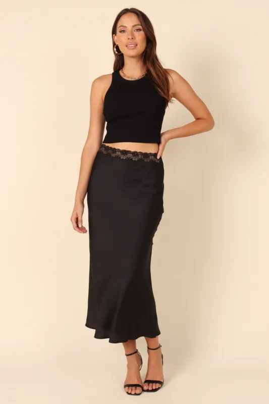 Camilla Skirt - Black sold by Petal & Pup