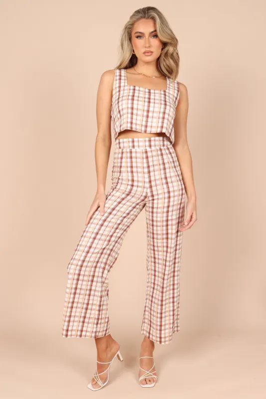Anita Wide Leg Pants - Beige sold by Petal & Pup
