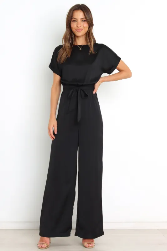 Laura Jumpsuit - Black sold by Petal & Pup