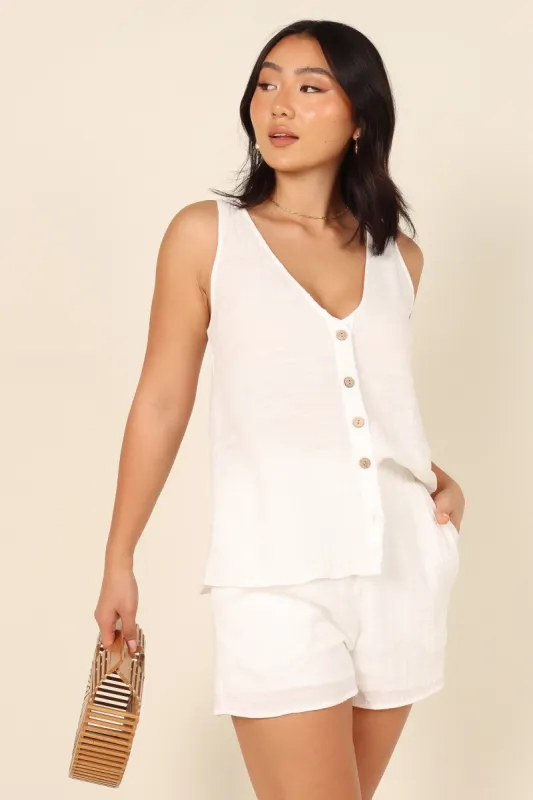 Ruby Top - White sold by Petal & Pup