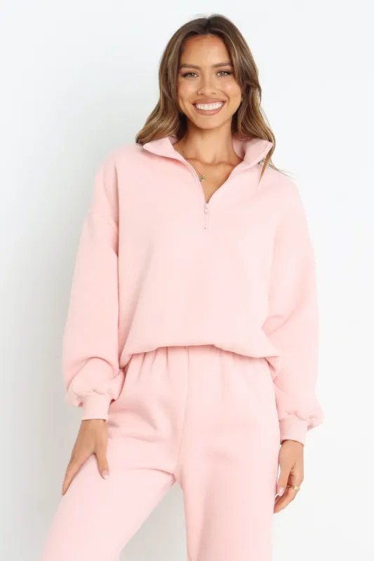 Braxon Sweater - Pink sold by Petal & Pup