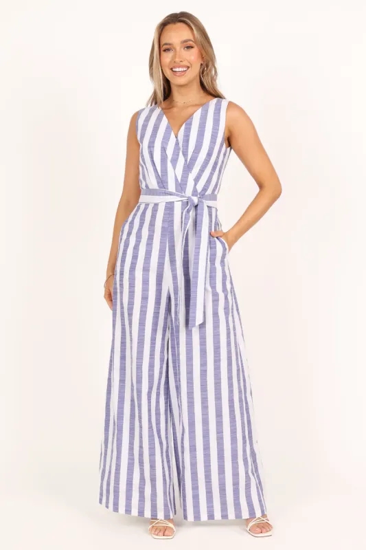 Esther Jumpsuit - Navy sold by Petal & Pup