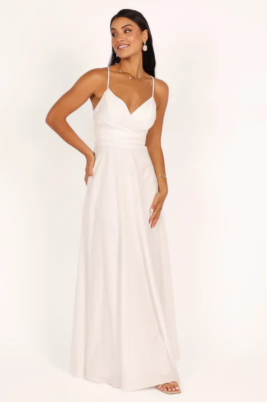 Manda Maxi Dress - Off White sold by Petal & Pup