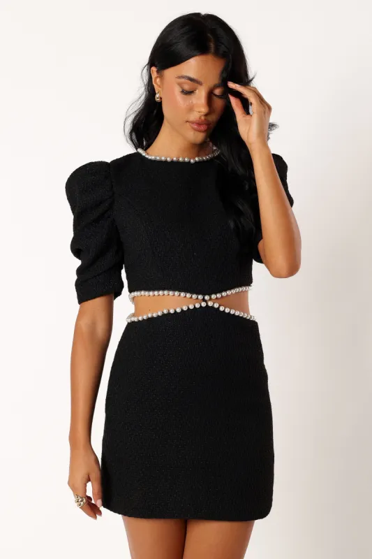 Weston Cut Out Mini Dress - Black sold by Petal & Pup
