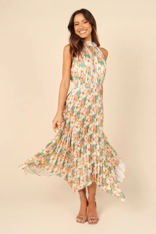 Dominique Dress - Sage Floral sold by Petal & Pup