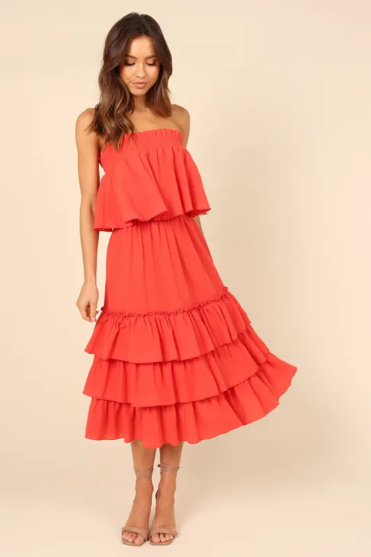 Tiarna Two Piece Set - Red sold by Petal & Pup