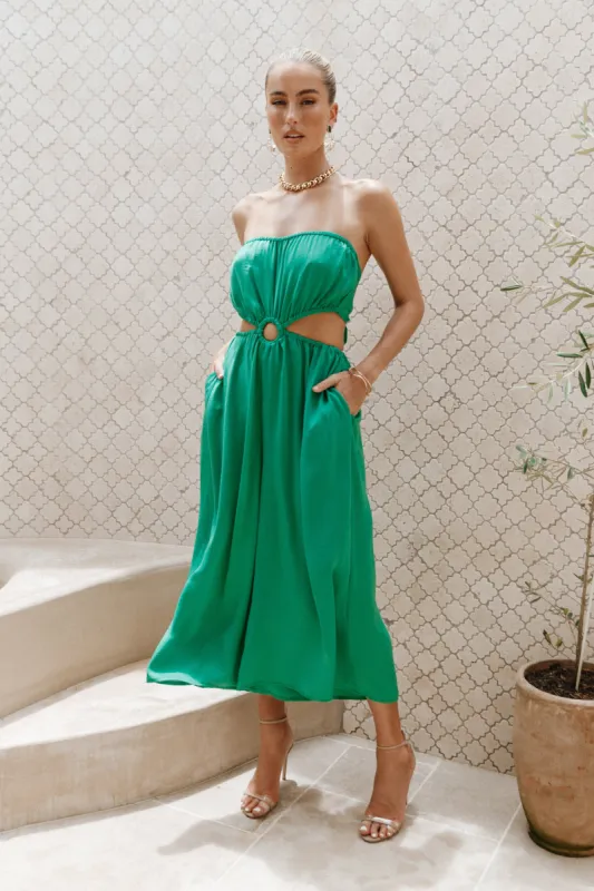 Violet Buckle Jumpsuit - Green sold by Petal & Pup