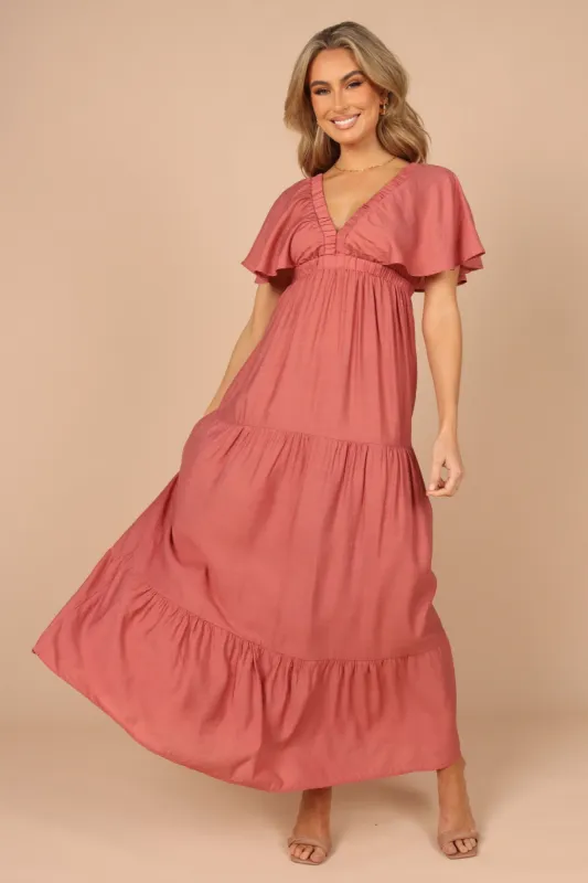 Danita Maxi Dress - Rose sold by Petal & Pup