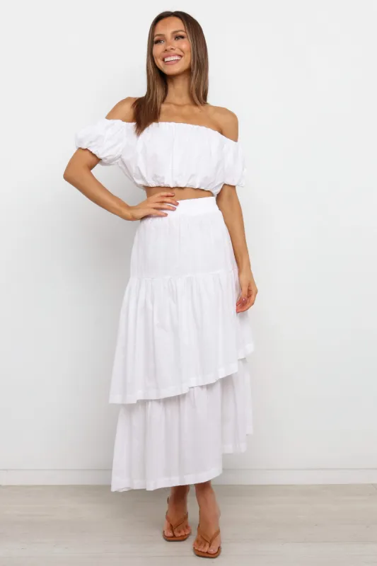 Weatheril Skirt - White sold by Petal & Pup