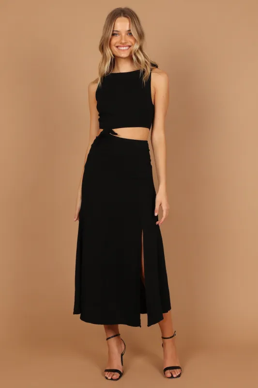 Alexa Cut Out Dress - Black sold by Petal & Pup