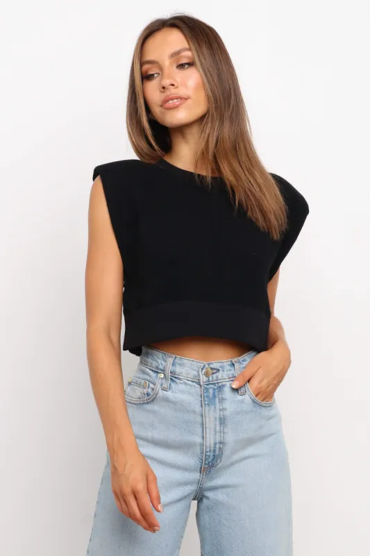 Whitley Top - Black sold by Petal & Pup
