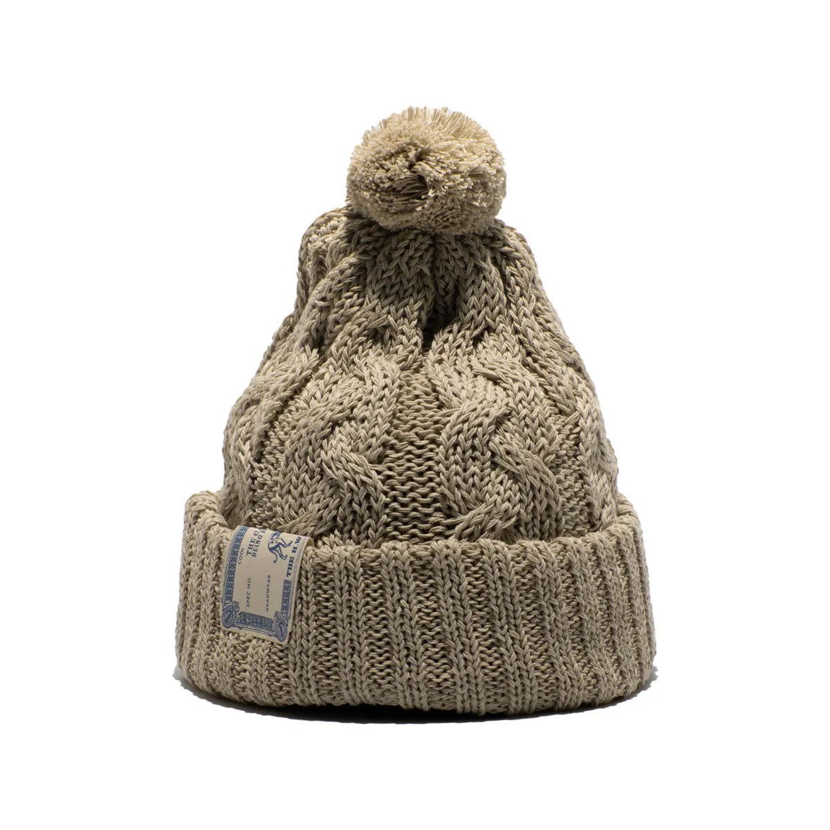 CHUNKY CABLE BEANIE - Beige sold by H.W. Dog & Co product image thumbnail 2