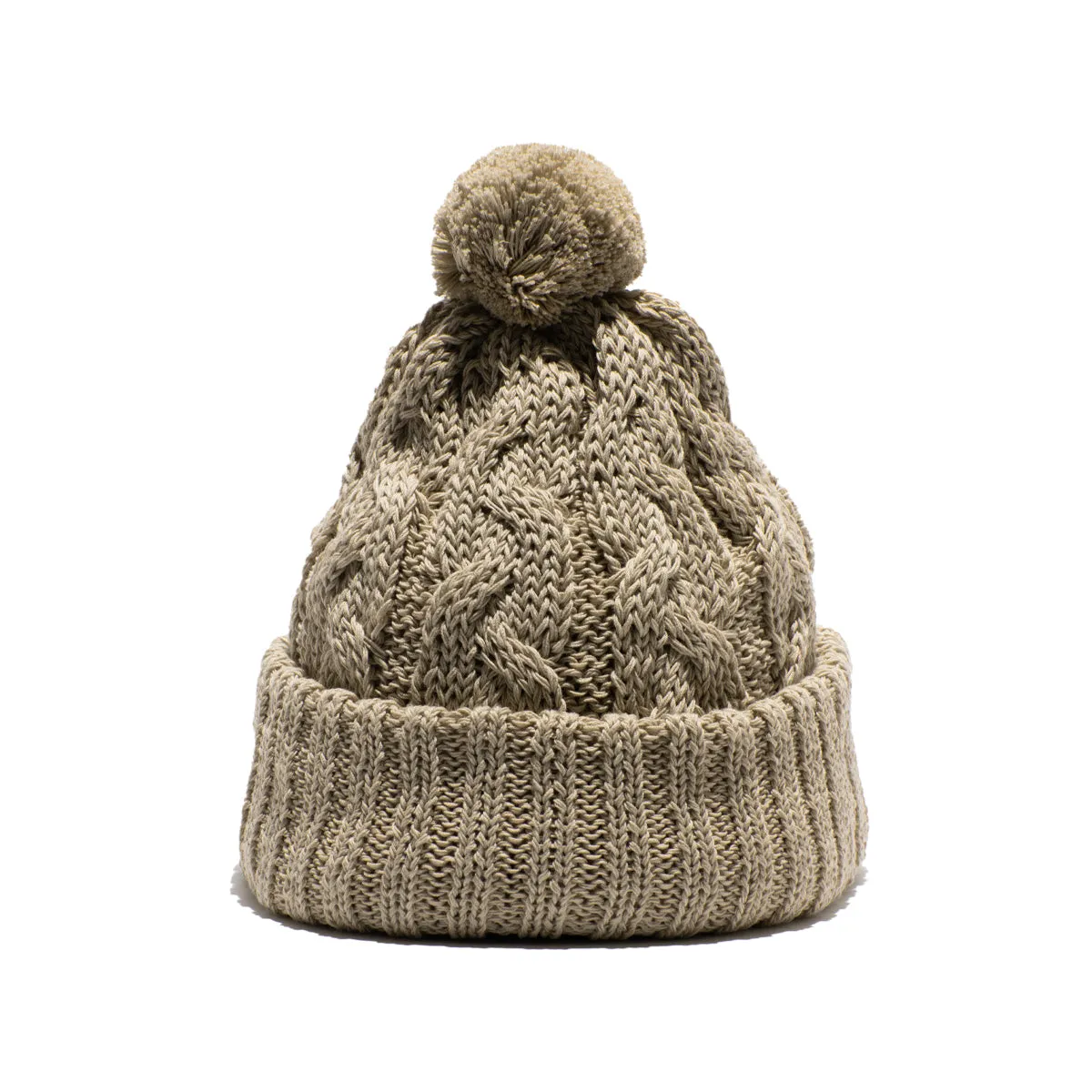 CHUNKY CABLE BEANIE - Beige sold by H.W. Dog & Co product image thumbnail 4